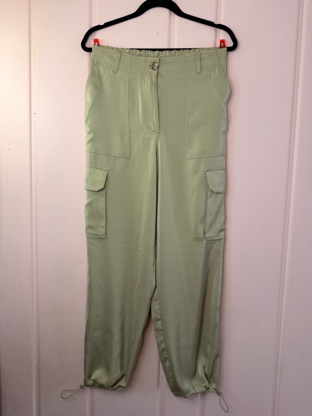 Joie Beige Green Cargo Jogger Pants sz6